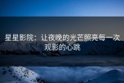 星星影院：让夜晚的光芒照亮每一次观影的心跳